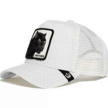 (21)Men's Animal Embroidered Baseball Cap Sun Protection Breathable Cotton Adjustable Curved Brim Trucker Hat Panther Rooster Lion Design
