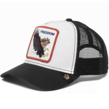(19)Men's Animal Embroidered Baseball Cap Sun Protection Breathable Cotton Adjustable Curved Brim Trucker Hat Panther Rooster Lion Design