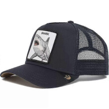 (31)Men's Animal Embroidered Baseball Cap Sun Protection Breathable Cotton Adjustable Curved Brim Trucker Hat Panther Rooster Lion Design