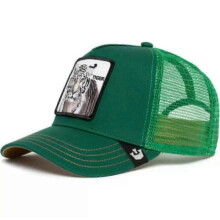 (28)Men's Animal Embroidered Baseball Cap Sun Protection Breathable Cotton Adjustable Curved Brim Trucker Hat Panther Rooster Lion Design
