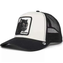 (58)Men's Animal Embroidered Baseball Cap Sun Protection Breathable Cotton Adjustable Curved Brim Trucker Hat Panther Rooster Lion Design