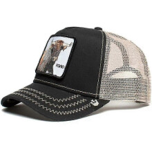 (53)Men's Animal Embroidered Baseball Cap Sun Protection Breathable Cotton Adjustable Curved Brim Trucker Hat Panther Rooster Lion Design