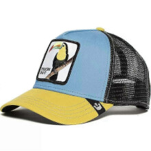 (46)Men's Animal Embroidered Baseball Cap Sun Protection Breathable Cotton Adjustable Curved Brim Trucker Hat Panther Rooster Lion Design