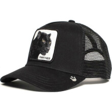 (60)Men's Animal Embroidered Baseball Cap Sun Protection Breathable Cotton Adjustable Curved Brim Trucker Hat Panther Rooster Lion Design
