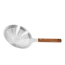 Stainless Steel Strainer Slotted Spoon for Pasta Noodles and Oil with Heat Resistant Handle