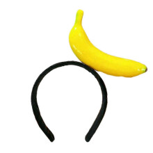 (banana) Elegant Women's Hair Hoop Headband for Daily Wear, Dating, Side Bangs & Costume Parties