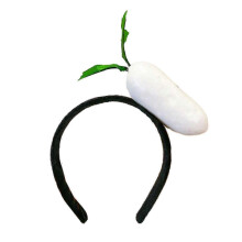 (white radish) Elegant Women's Hair Hoop Headband for Daily Wear, Dating, Side Bangs & Costume Parties