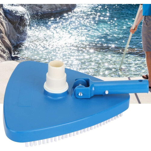 Weighted Triangular Pool Vacuum Head with Corner Brushes for Above Ground and Inground Pools Ref: 7576 1