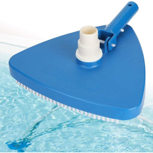 Weighted Triangular Pool Vacuum Head with Corner Brushes for Above Ground and Inground Pools Ref: 7576 2