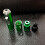 Butane Torch Lighter with Adjustable Flame Control, Durable Metal Refillable Design, 1 Pack Green 3