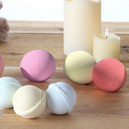 12 Pcs Aluminum Bath Bomb Molds Set, 2.37 Inch Durable EasyRelease for DIY Bulk Making 2