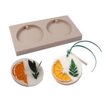 (B, Gray) Epoxy Circle Plaster Silic Mold Rey Crafts Home R