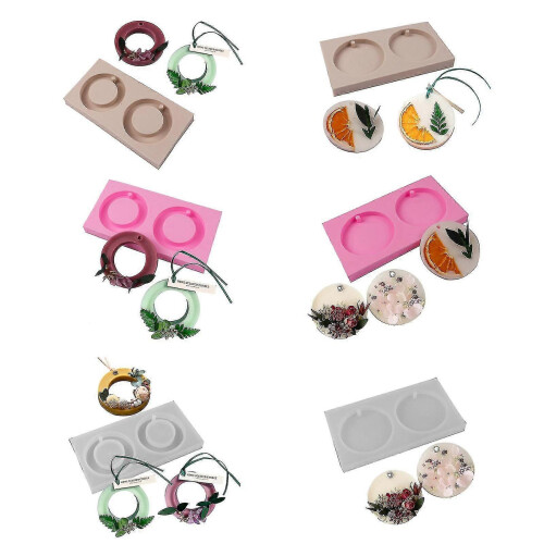 (A, Pink) Epoxy Circle Plaster Silic Mold Rey Crafts Home R 2