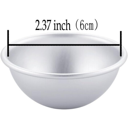 12 Pcs Aluminum Bath Bomb Molds Set, 2.37 Inch Durable EasyRelease for DIY Bulk Making 1