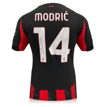 Luka Modric Signed AC Milan 2025-26 Authentic Home Football Shirt