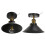 Black Wrought Iron E27 Ceiling Lamp for Farm Kitchen Corridor 85‑240V 1