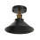 Black Wrought Iron E27 Ceiling Lamp for Farm Kitchen Corridor 85‑240V 5