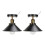 Black Wrought Iron E27 Ceiling Lamp for Farm Kitchen Corridor 85‑240V 12