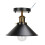 Black Wrought Iron E27 Ceiling Lamp for Farm Kitchen Corridor 85‑240V 14