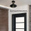 Black Wrought Iron E27 Ceiling Lamp for Farm Kitchen Corridor 85‑240V 7