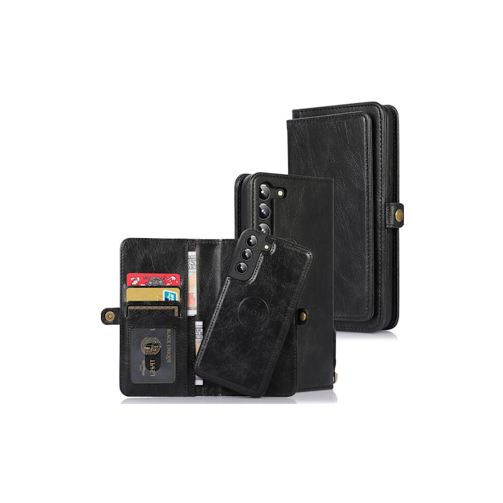 Compatible With Samsung Galaxy S23 - Zleep Dual-Function Wallet Case Black 9377112446066