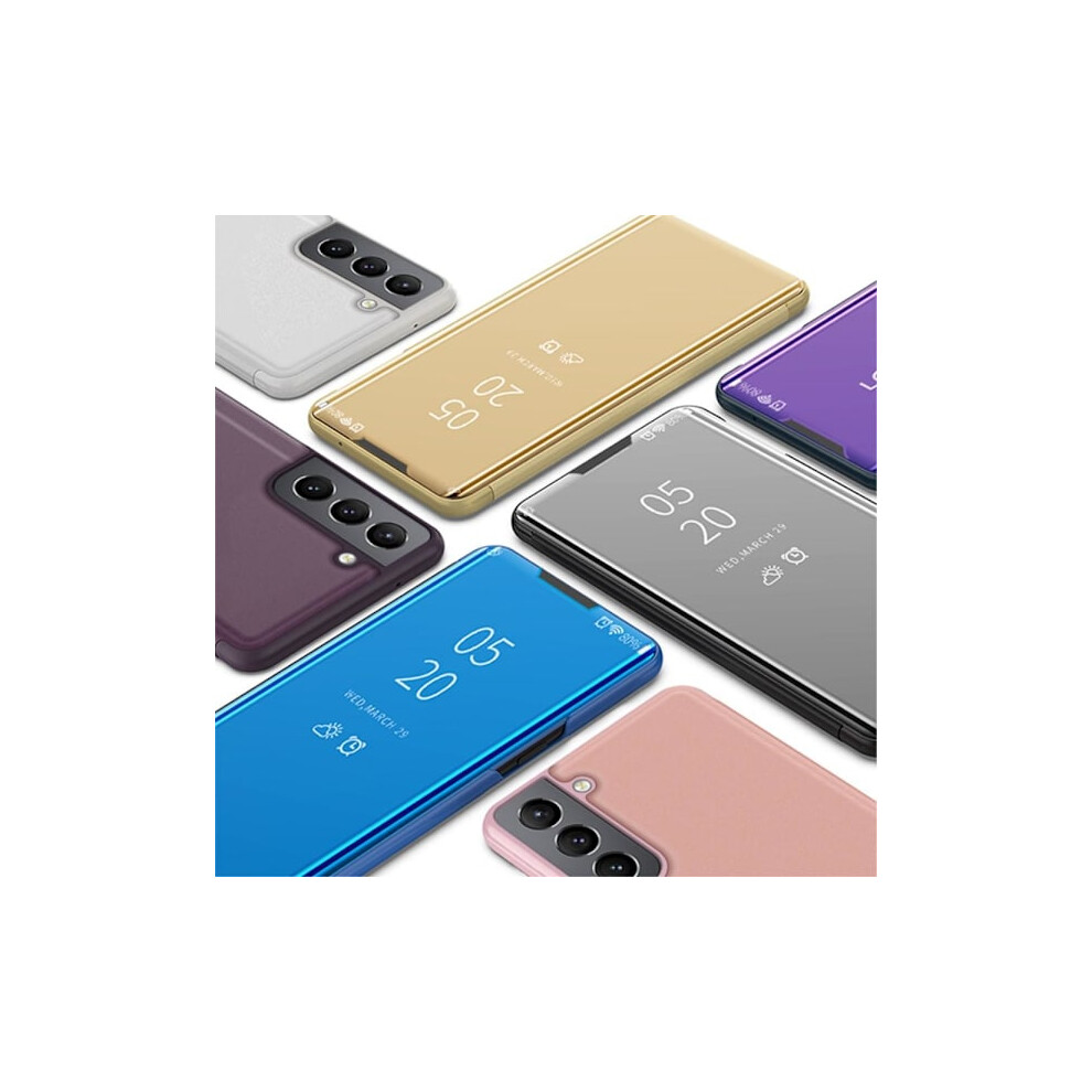 Skalo Compatible With Samsung S22+ Clear View Mirror Case - More Colors Silver 9377112446127