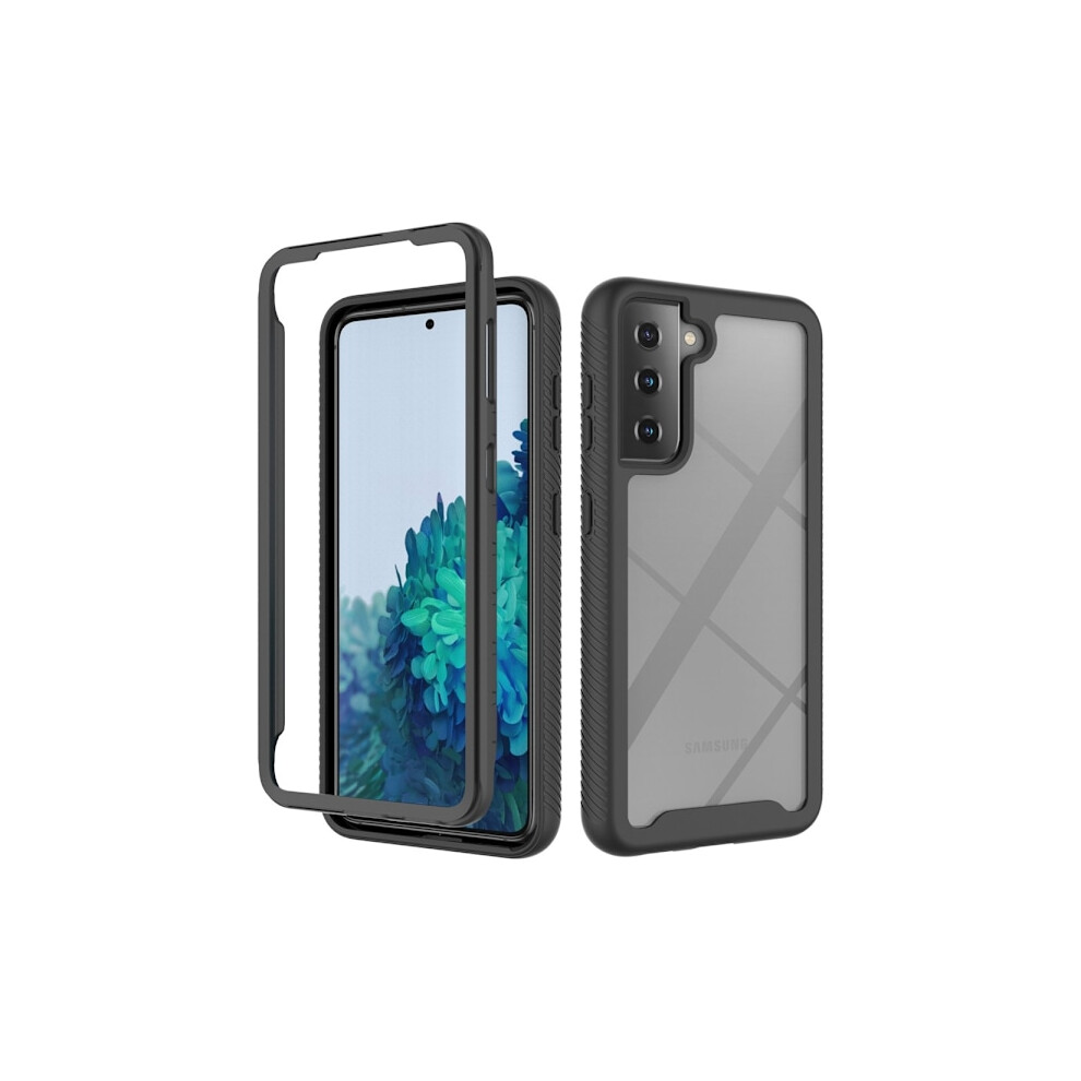 Compatible With Samsung Galaxy S21 - 360 Shockproof Hybrid Cover - Black 9377112445915