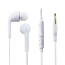 For Galaxy J5 9500 3.5mm In-ear Wired Microphone Volume Headsetw A2M8 D2L5 R9Z1 H3U4 white one size