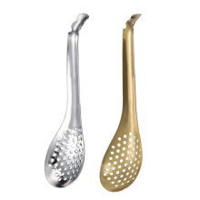 2Pcs Multipurpose Skimmer Slotted Spoons Kitchen Caviar Strainer Ladle Kitchen Tools