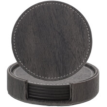 Leather Coaster Delicate Cup Pad Decor Home Round Accessories Drinking Coasters Insulated Office