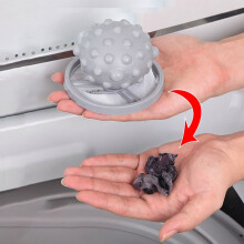 TureClos 3PCS Laundry Ball Mesh Hair Collector Washing Machine Hair Removal Tool Laundry Dirt Filter Catcher