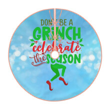 The Grinch Christmas Tree Skirt, Merry Christmas Party Xmas Home Decoration,Soft Tree Mat for Holiday Ornaments 48