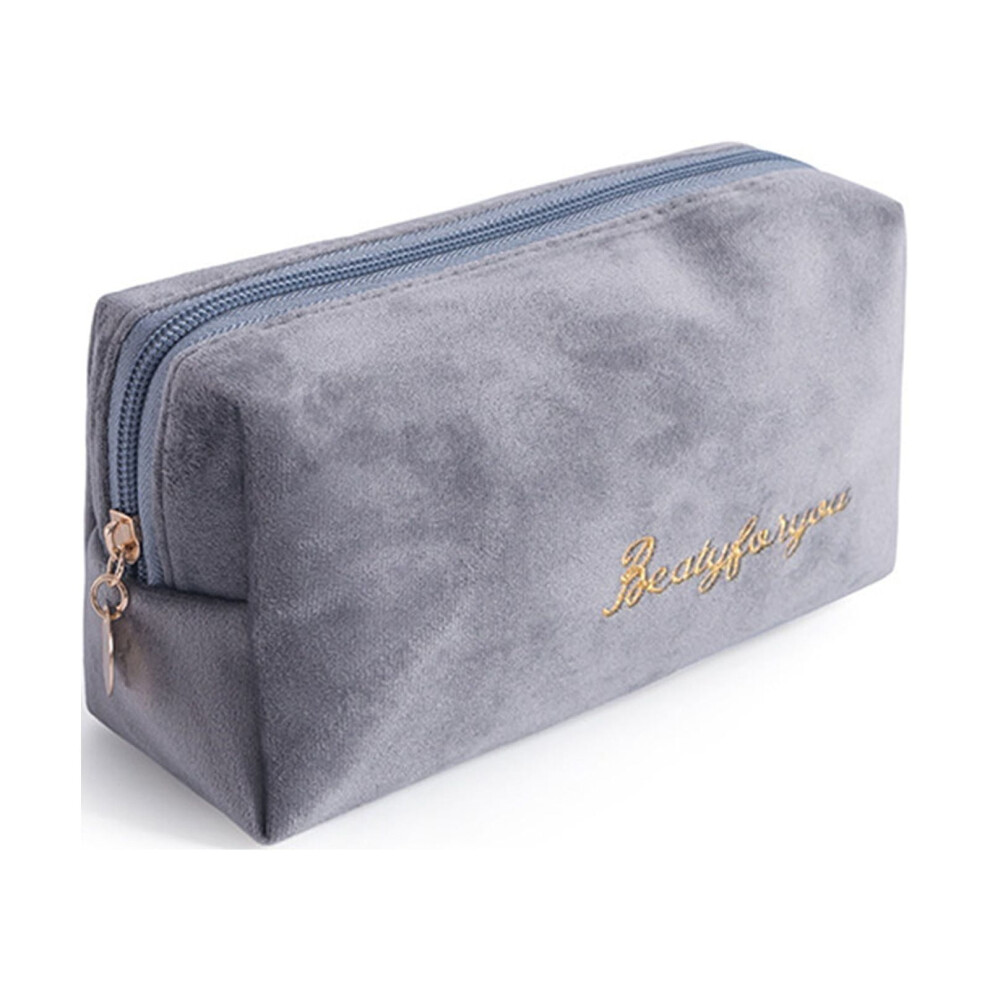 FloHua Mother's Day Gift Clearance Flannel Makeup Storage Bag Hand In Hand With Bag Style Large Capacity Women's Storage Bag Household Essentials