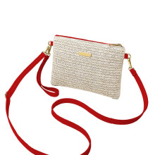 Crossbody Purse with Adjustable Strap Woven Shoulder Bag Straw Bag Bohemian Summer Beach Straw Purse