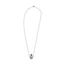 1Pc Snowman Shape Necklace Smooth-surface Neck Jewelry Hollow Out Neck Pendant