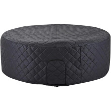 Inflatable Hot Tub Cover 210D Round HeavyDuty UVResistant EnergySaving for Outdoor Backyard