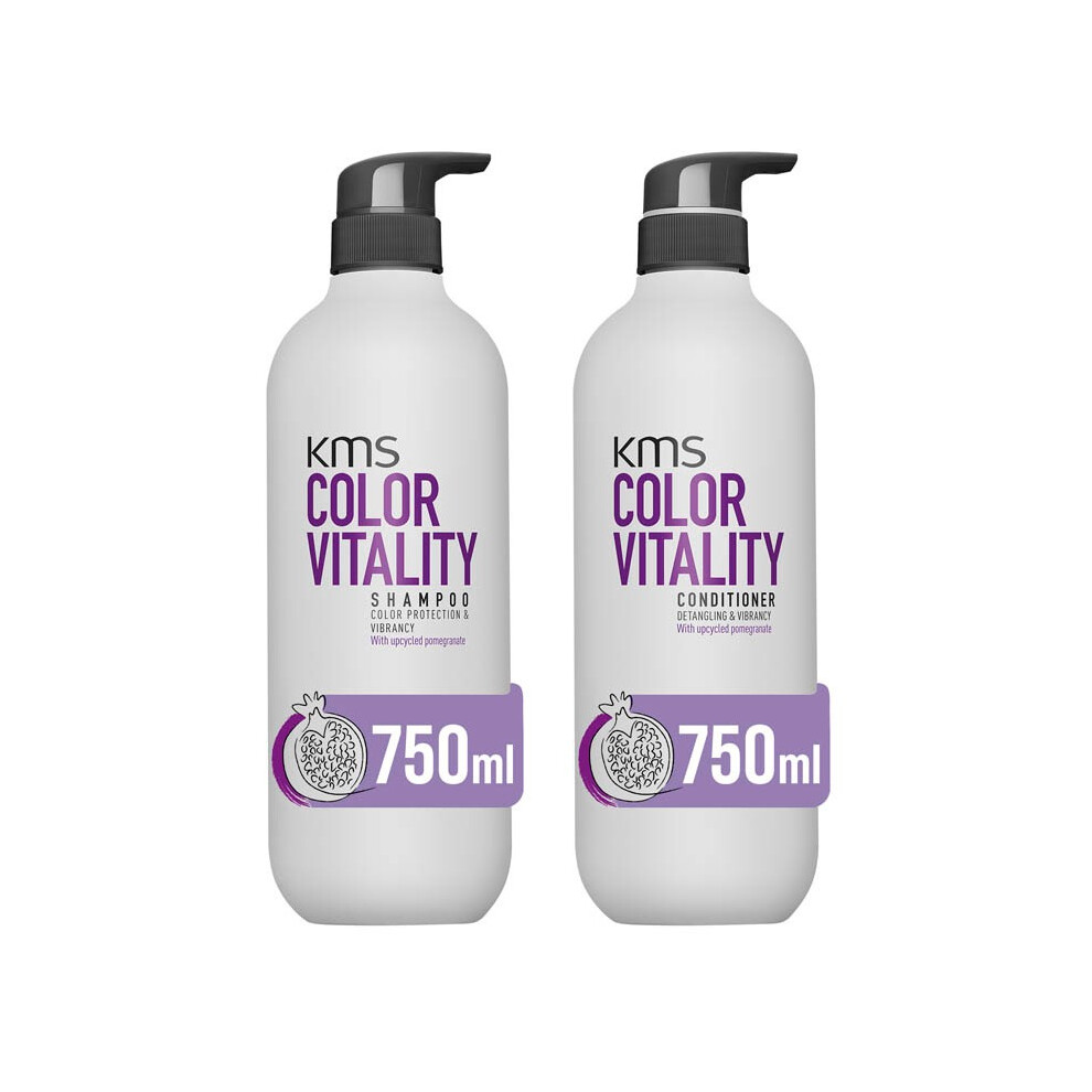 Kms Color Vitality Shampoo 750Ml & Conditioner 750Ml