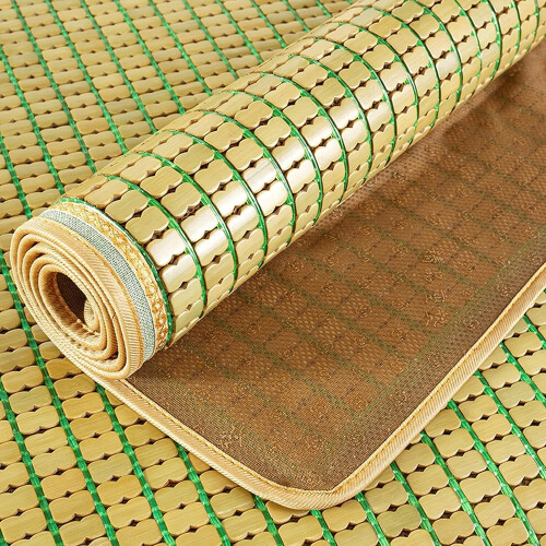 Bamboo Cooling Mat Foldable Breathable Summer Sleeping Pad with Easy Clean AntiSlip Design 2