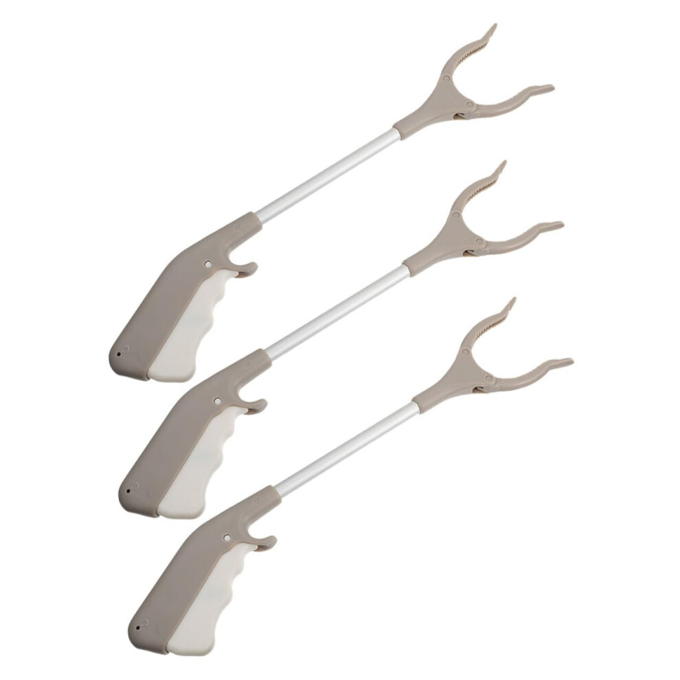 3pcs Trash Grabber Tool Ergonomic Litter Picker with Comfortable Grip Aluminum for Indoor Outdoor Use