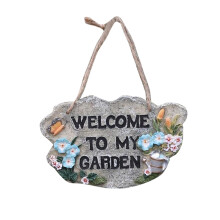 Yakbaofuo Hanging Ornaments Welcome Sign Resin Spring Door Sign Wedding Door Sign Welcome Wall Sign