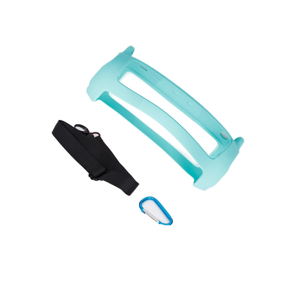 Silicone Case For Compatible With Jbl Flip 5 Portable Bluetooth Speaker,Gel Soft Skin Protective Cover With Belt,Travel Carry Pouch 9377112450827