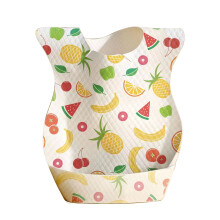 20 pcs Disposable Baby Bibs Toddler Drooling Bibs Baby Feeding Bibs Toddler Girl Bibs (Fruit Pattern)