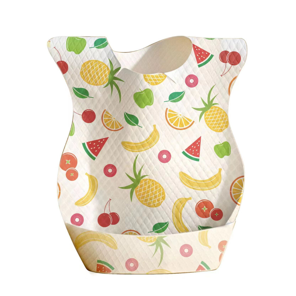 20 pcs Disposable Baby Bibs Toddler Drooling Bibs Baby Feeding Bibs Toddler Girl Bibs (Fruit Pattern)