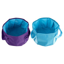 2Pcs Portable Travel Folding Foot Washing Basin Foldable Foot Soak Bucket