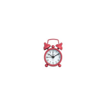 Tick Tock Mini Alarm Clock Red Multicolour