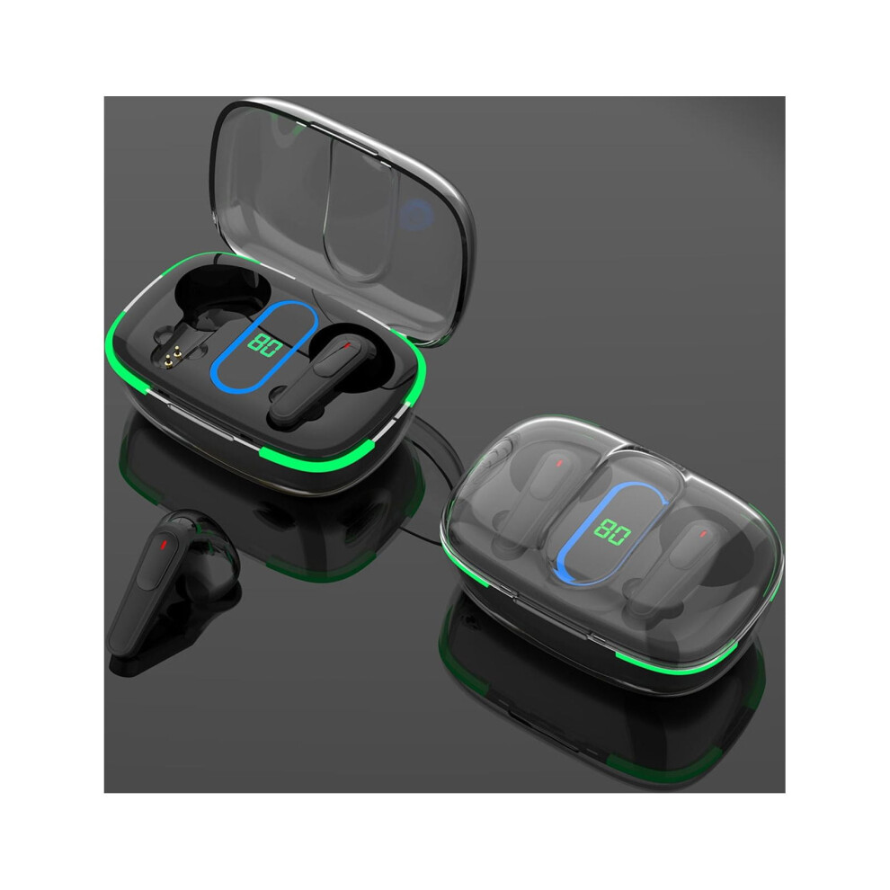 Eqwljwe Bluetooth Earbuds Wireless Earbuds Bluetooth 5.3 Digital Display Noise Reduction Bluetooth Headset 9377112451992
