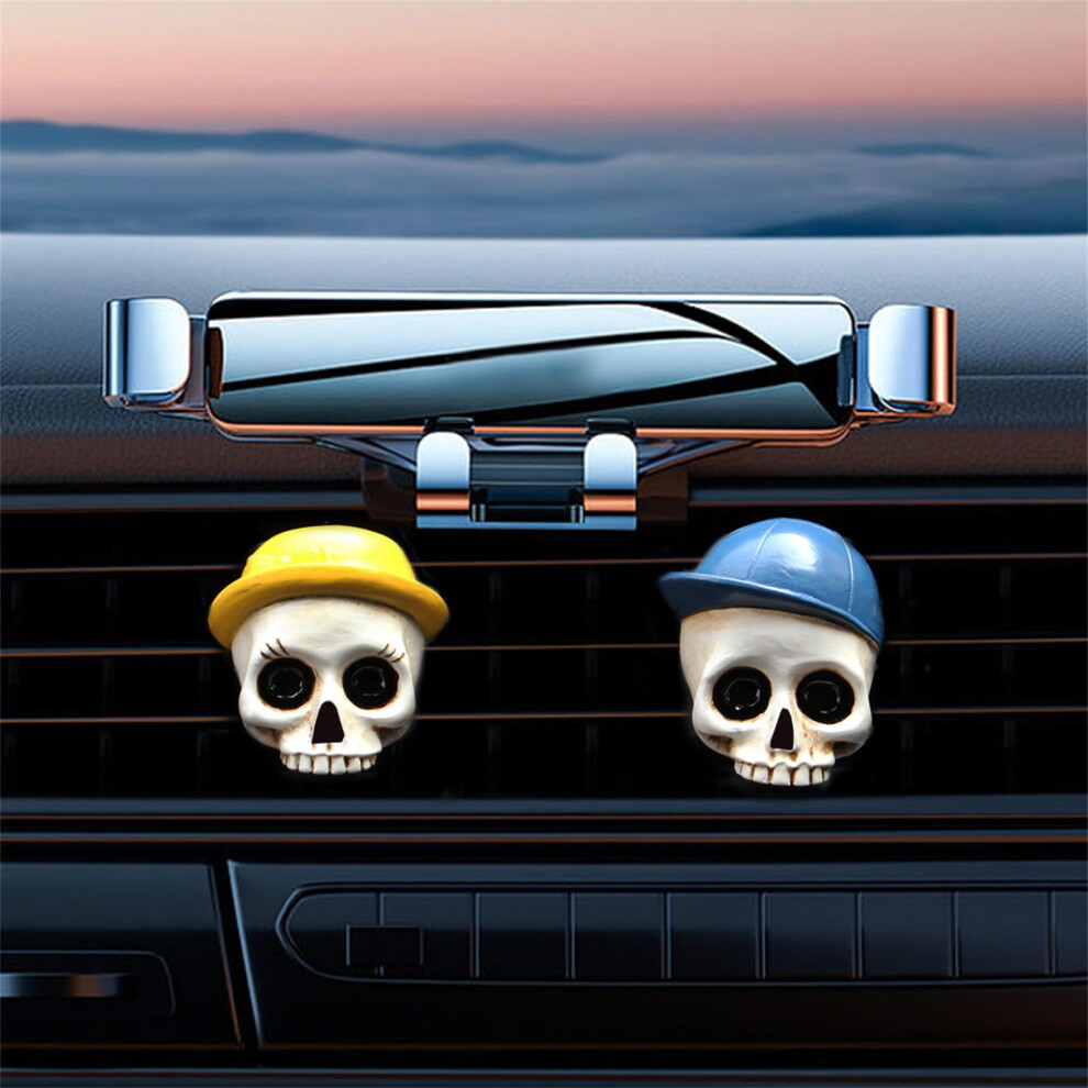 Hkuky Hat Skeleton Aroma Diffuser, Car Fragrancy Diffuser, Atmosphere Freshener Aromatherapy Ventilation Clip 9377112453927