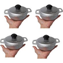 Imusa 0.5qt Ovensafe Cast Aluminum Dutch Oven, (Set of 4)