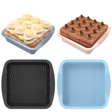 Silicone Baking Pan Set 10 Inch Square Nonstick Heat Resistant Air Fryer Silicone Liners Reusable