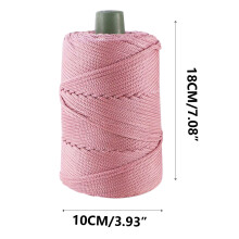 Loyerfyivos Premium 5mm 104 Yards Polyester Rope, 100% Polypropylene Cord Compatible with Macrame, Crochet Bag, Gift for Knitter